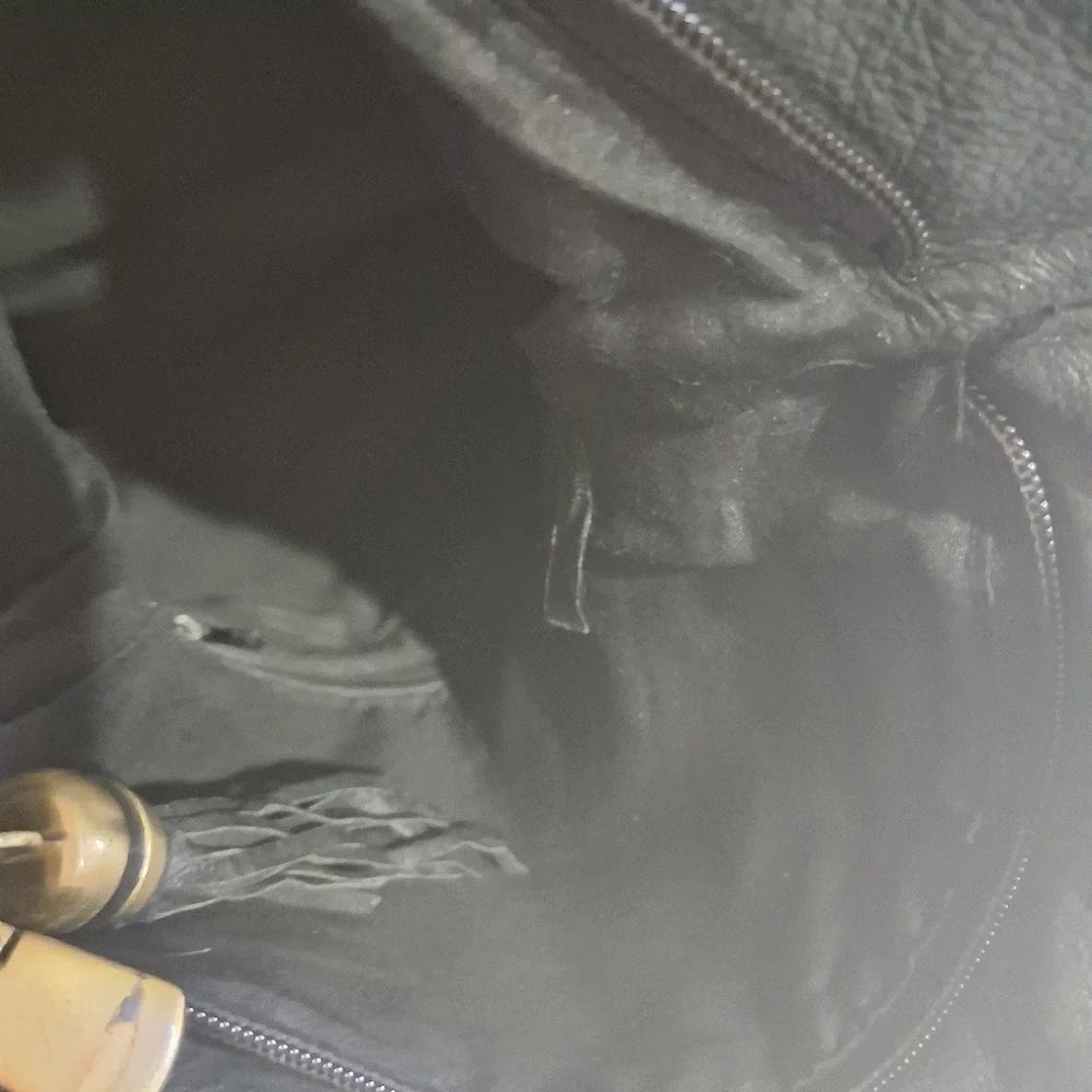 Elegant Black Leather Shoulder Bag